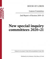 National Plan for Sport and Recreation - House of Lords Committee